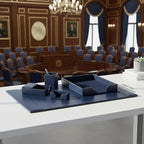 DACASSO Bonded Leather Desk Set - Image 3