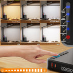 cozoo led desk lamp usb a/c ac pen, side view