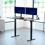 VIVO Electric 71 x 30 in Rustic Standing Desk, Memory Height Adjustment - Image 2