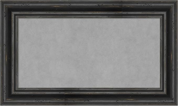 Amanti Art Black Framed Magnetic Board 17x29 Small Vision Board by AmantiArt