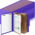 Skyygemm 48 Pcs Classification Folders Letter Size, 3 Divider Pressboard File by Skyygemm