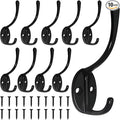 Homanu 10 Pack Coat Hooks Wall Mounted by Homanu