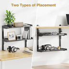 ART-GIFTREE Clamp On Desk Shelf 2-Tier, 16.5 in Wood Shelving Unit - Image 8