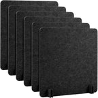 Kisston 6 Pack Acoustic Desk Divider Desk Partition 24 x 24" Stand Up by Kisston