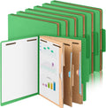 12 Pcs Classification Folders Letter Size 3 Pocket Dividers Employee File Folder