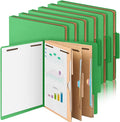 12 Pcs Classification Folders Letter Size 3 Pocket Dividers Employee File Folder by Skyygemm