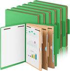12 Pcs Classification Folders Letter Size 3 Pocket Dividers Employee File Folder by Skyygemm