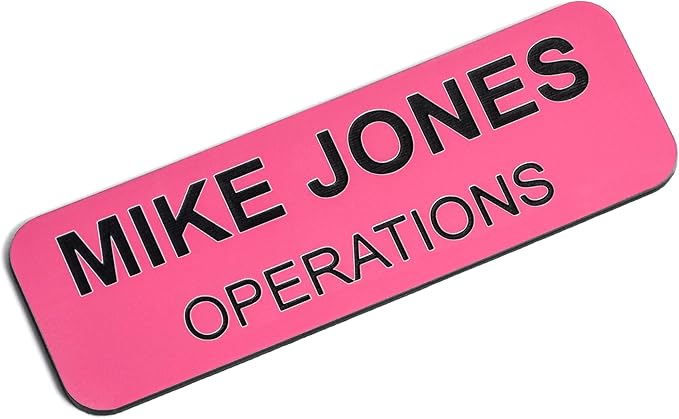 Custom Engraved Name Tag Badges – Personalized Identification by ProvidenceEngraving