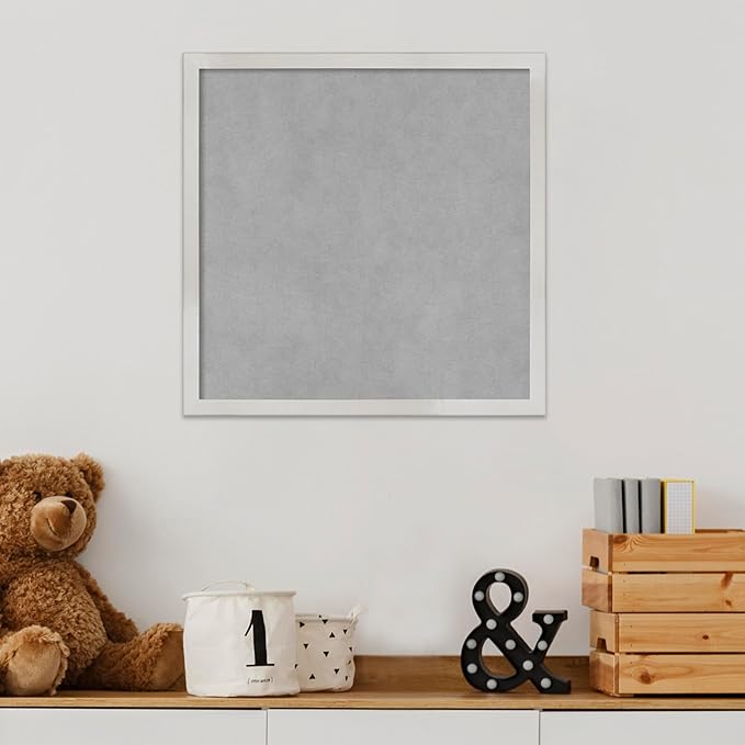 Amanti Art Silver Framed Magnetic Board 17x17 Small Vision Board - Image 5