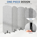 Natwind 5 Panel 122.8 x 71 in Office Room Privacy Protect Space Divider - Image 4