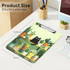 Luminzo Plastic Cute Clipboard Low-Profile Metal Clip, A4 Letter Size 9 x 12.5 - Image 2