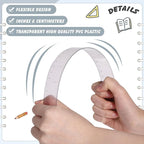ForraFun 120 Pcs 12 Inch Plastic Ruler Bulk Colorful Transparent Ruler - Image 3