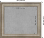 Amanti Art Silver Framed Magnetic Board 25x29 Medium Vision Board - Image 3