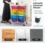GLACER 10 Drawer Rolling Cart, Storage Cart - Image 6