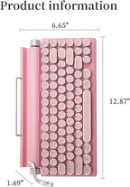Adventurers Typewriter-Style Retro Mechanical Keyboard LED Backlight 83 Keys - Image 4