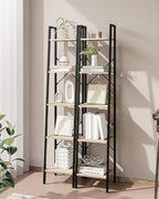 Hzuaneri Ladder Shelf, Bookshelf Bookcase, Freestanding Corner Storage Shelve - Image 6