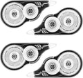 JEFURE 4 Pcs Correction Tape, 39.37 Ft White Wrong Out Tear-Resistant Bulk by JEFURE