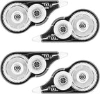 JEFURE 4 Pcs Correction Tape, 39.37 Ft White Wrong Out Tear-Resistant Bulk by JEFURE