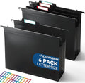 SortRax Plastic High Capacity Hanging File Folders, Letter Size, Heavy Duty by SortRax