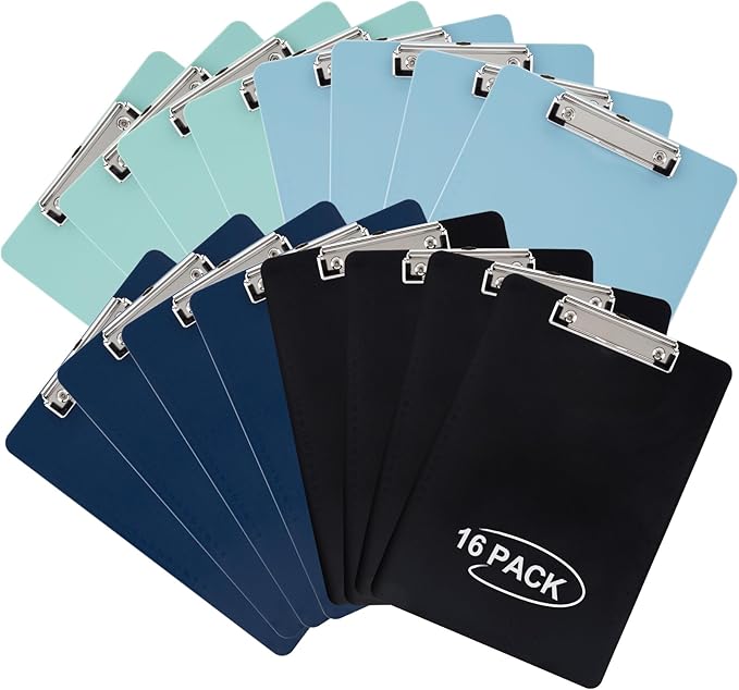 Principal Lines 16 Pack Plastic Clipboards by PrincipalLines