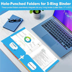 Two Pocket Portfolio Folders, PANDRI 60 Pack 3 Hole Punched 2 Pocket Folders - Image 5