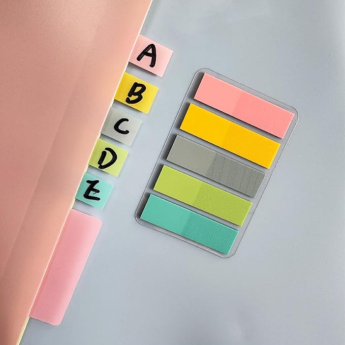 ELII 500 PCS Tabs 2 Inch Book Tabs Sticky Index Tabs, File Tabs Self Adhesive - Image 5
