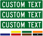Custom Street Sign, Road & Address Sign, 8 Colors, Reflective Option, Mounting