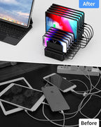 270W Charging Station for Multiple Devices, 20-Port USB Fast Charging Station - Image 6