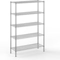 Regal Altair 18" Deep x 48" Wide x 74" Height Wire Shelving Kit | 5-Tier | NSF