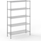 Regal Altair 18" Deep x 48" Wide x 74" Height Wire Shelving Kit | 5-Tier | NSF by Regal+Altair