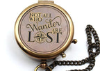 Be Strong and Courageous, Do Not Be Afraid Brass Engraved Compass - Image 4