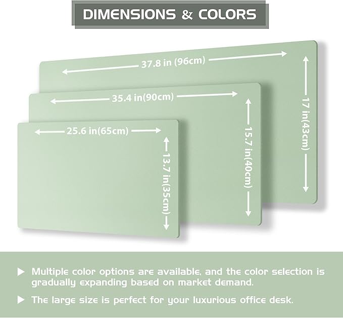 Aothia Double-Sided Desk Pad – 37.8"x17" Leather Desk Mat - Image 6