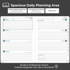 IN-LUXPRO Planner 2026 Daily Weekly and Monthly, 12 Months Spiral Bound - Image 3