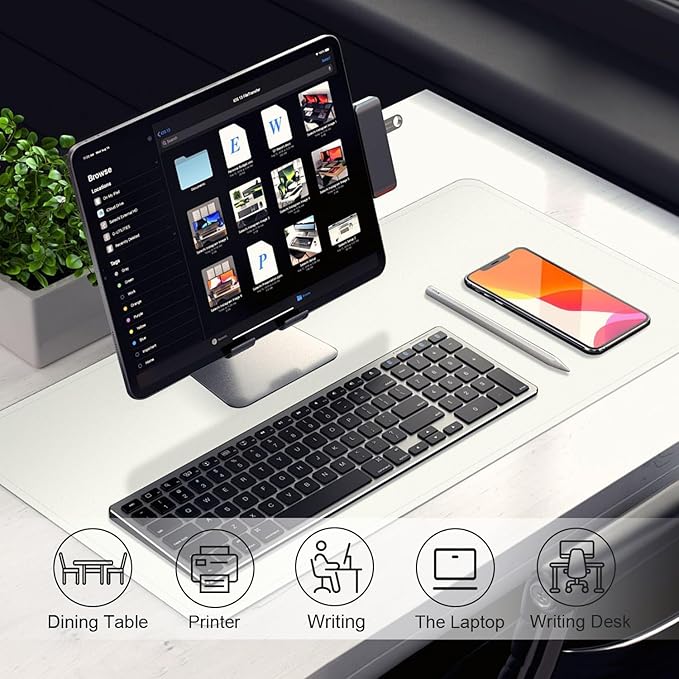 Leather Desk Pad Protector, 39.4'' X 17'' Large Mouse Pad, Office Desk Mat - Image 5