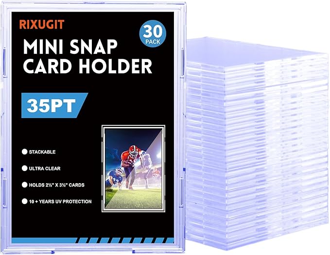 30-Pack Mini Snap Card Holders by Unknown