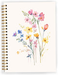 JWVK Vintage Wild Flower Botanical Plant Notebook 07, Rustic Spring Floral by JWVK