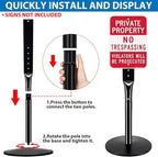 VAIIGO 2Pack Heavy Duty Parking Sign Post - Image 6