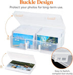 Lifewit 4x6 Photo Storage Box, Plastic Craft Storage Box - Image 6