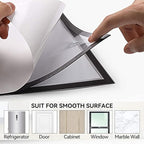 JIUYE Magnetic Sign Holder 8.5 x 11 Wall Mount, Self Adhesive Picture Display - Image 6