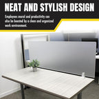 OBEX Clear Acrylic Desk Mounted Privacy Panel - Image 7
