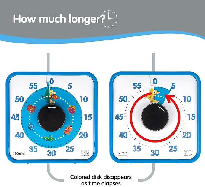 Visual Timer 7.5 inch, 60-Minute Countdown Timer - Image 5
