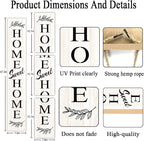 Farmhouse Wooden Welcome Sign Stand - Image 3