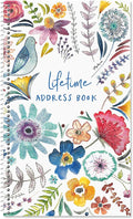 Current Embroidered Florals Address Book-94 Pages; Small 5" x 8-1/2" Size by Current