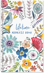 Current Embroidered Florals Address Book-94 Pages; Small 5" x 8-1/2" Size by Current
