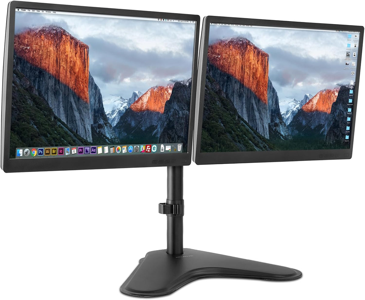 Mount-It! Dual Monitor Stand for Desk - Double Monitor Mount for 2 Screens up...