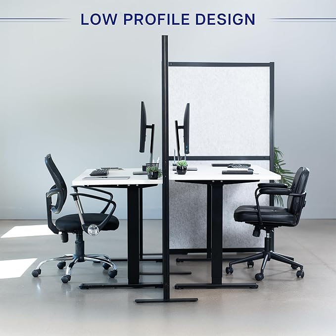 VIVO L-Shape Modular Corner Wall System, 3 Panels, Modern Professional Office - Image 8