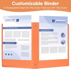 CIXILDTS 6-Pack 1-Inch Round Ring Binder, Standard 3 Ring Binder Fit Letter - Image 5
