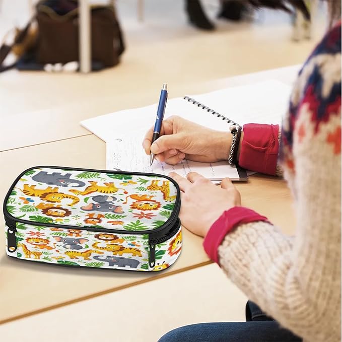 Pardick Pencil Case，Cute Animals Big Capacity Pencil Pouch Coin Pouch - Image 7