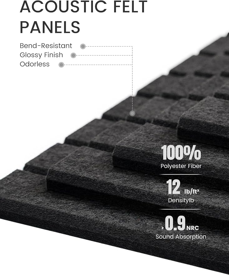 Fluxynara Large Felt Bulletin Board 48" x 36" Cork Board Alternative-12 Pack - Image 4