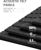 Fluxynara Large Felt Bulletin Board 48" x 36" Cork Board Alternative-12 Pack - Image 4